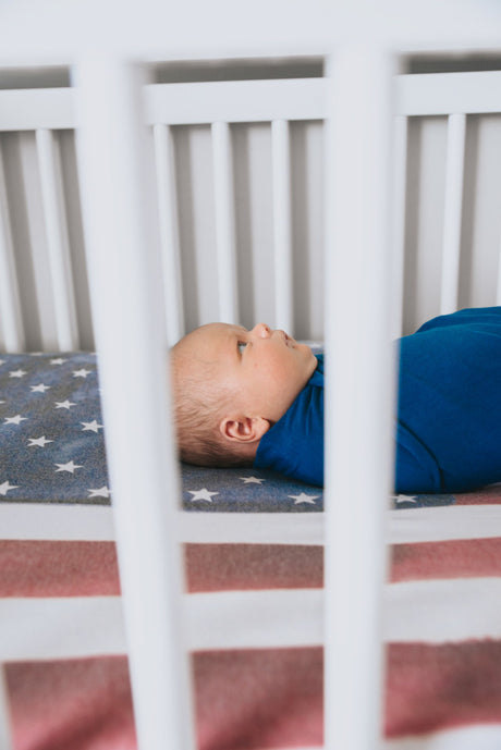 Premium Crib Sheet in Patriot by Copper Pearl