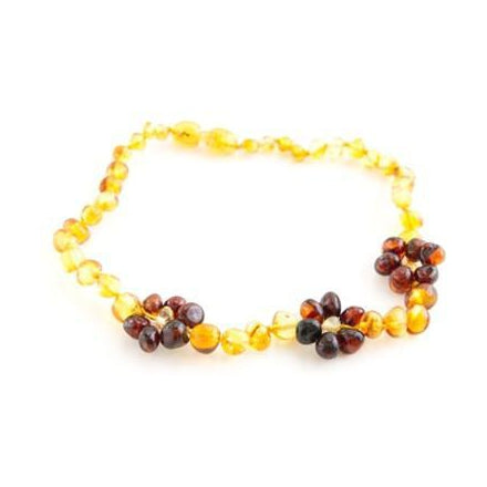 Amber Polished Necklace in Honey Chestnut Flower