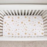 Sugar + Maple Personalized Crib Sheet | Among the Stars