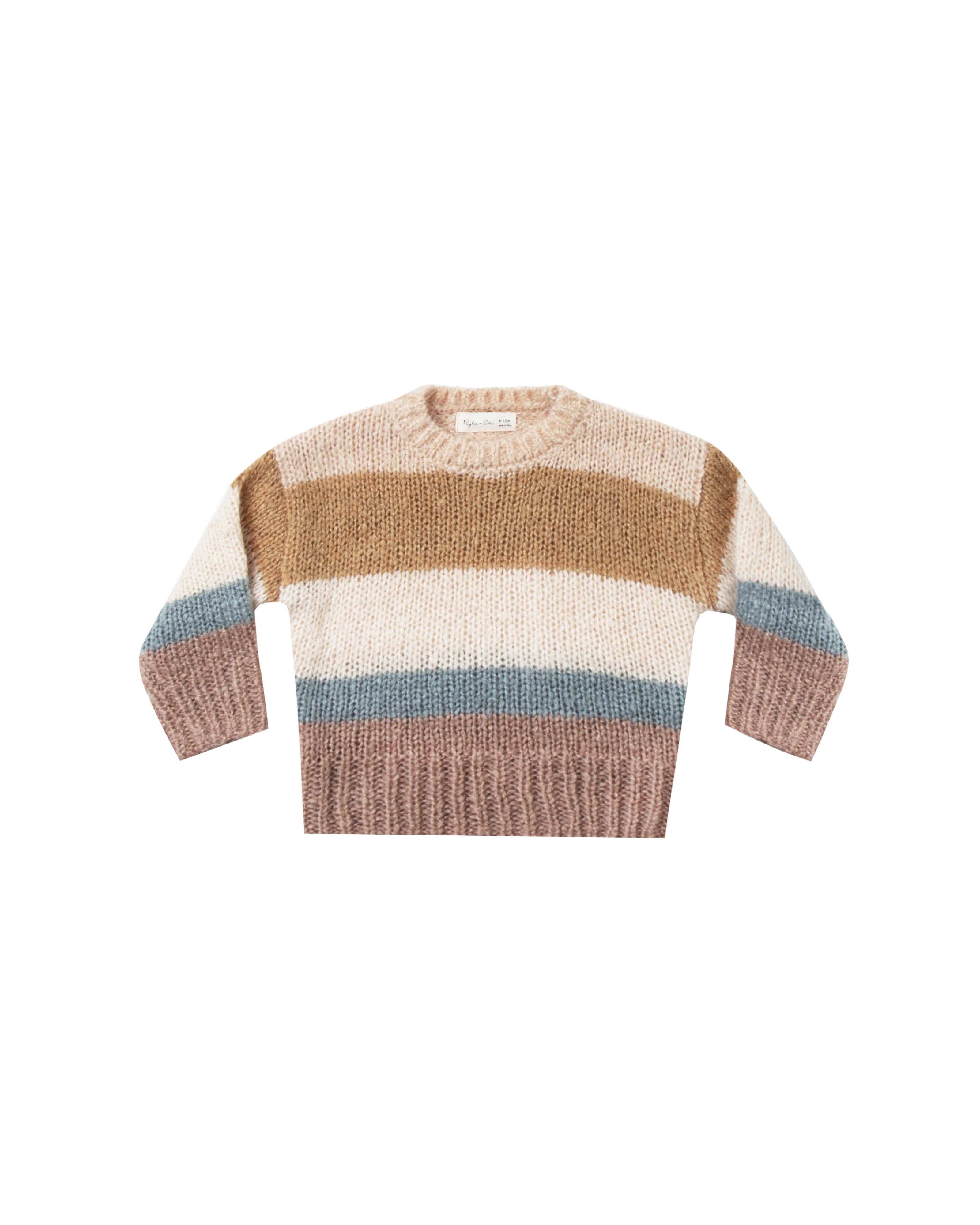 Aspen Sweater in Multi Stripe by Rylee + Cru