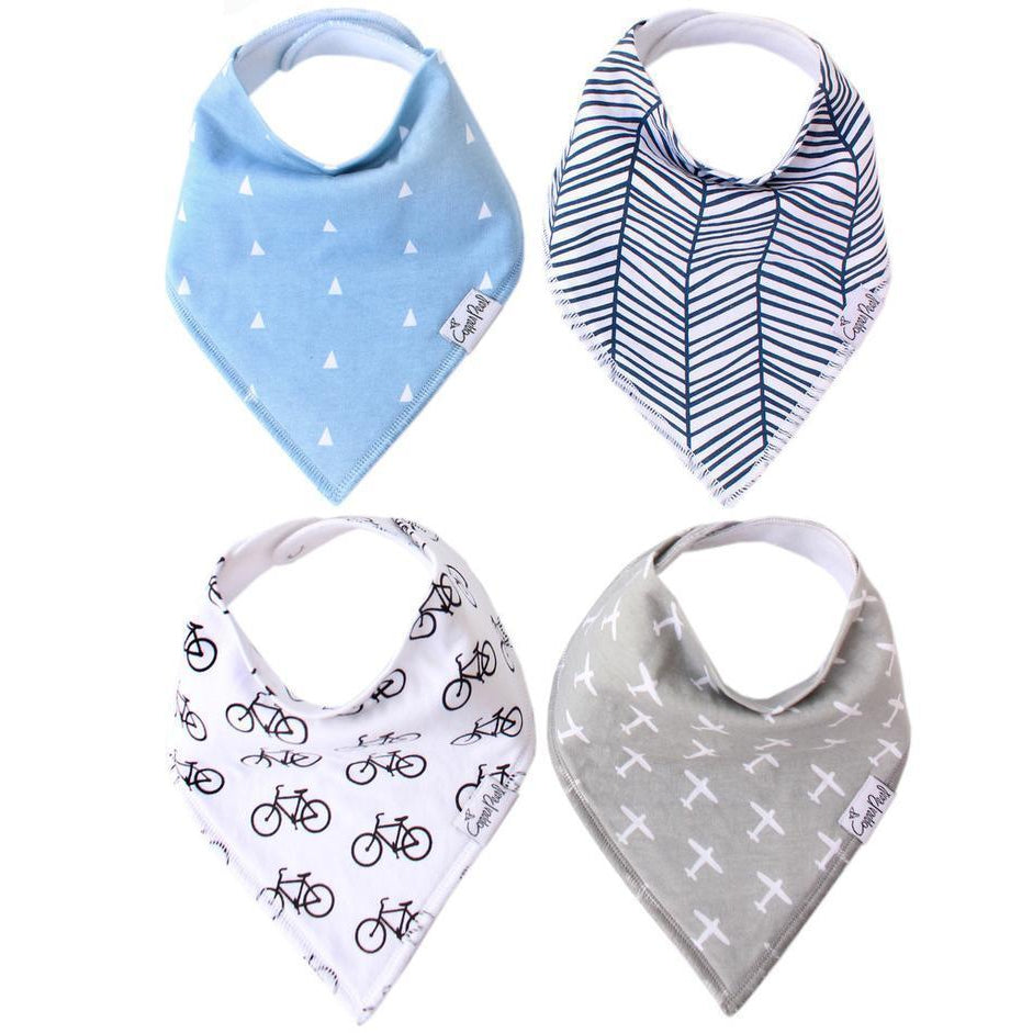 Baby Bandana Bibs in Cruise Set by Copper Pearl