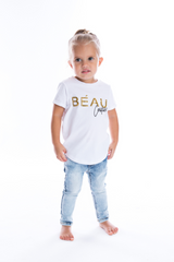 BÉAU Couture Tee in White by Beau Hudson
