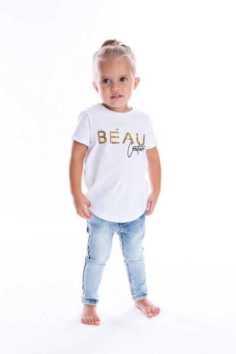 BÉAU Couture Tee in White by Beau Hudson