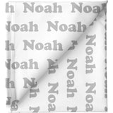 Sugar + Maple Personalized Stretchy Blanket | Repeating Name