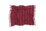 Knitted Blanket in Air Savannah Red by Lorena Canals