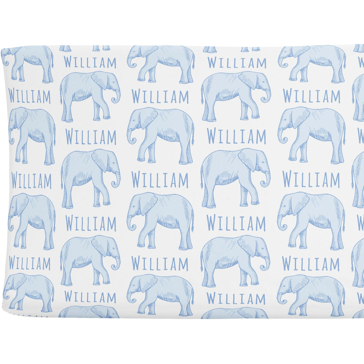 Sugar + Maple Personalized Changing Pad Cover | Elephant