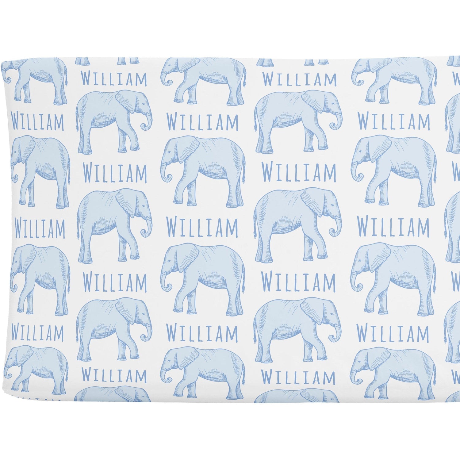 Sugar + Maple Personalized Changing Pad Cover | Elephant