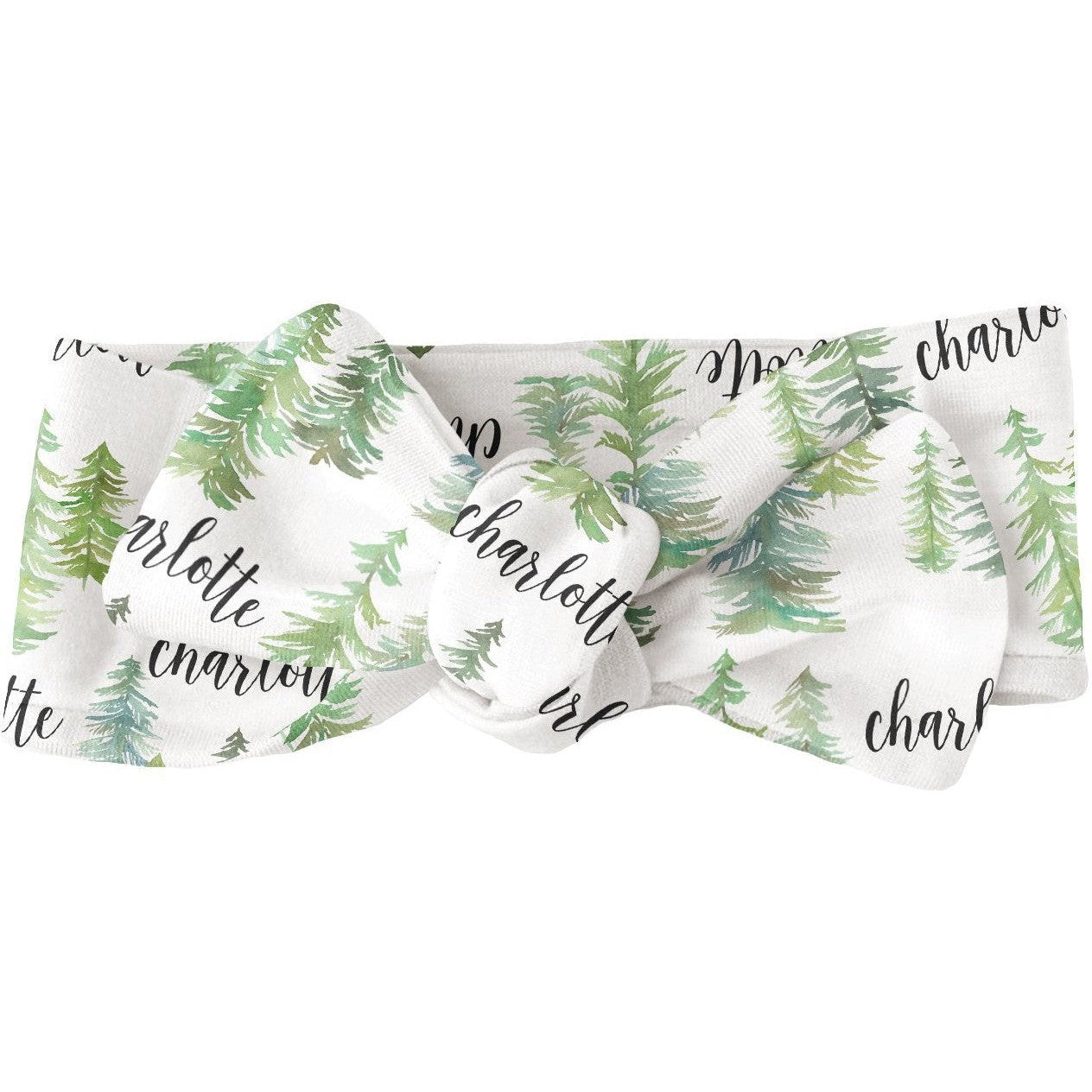 Sugar + Maple Personalized Bow | Pine Tree