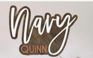 Sugar + Maple Customized Bubble Wood Sign