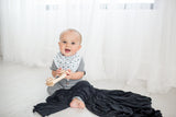 Knit Swaddle Blanket in Midnight by Copper Pearl
