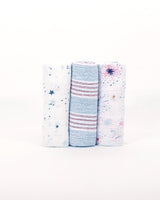 Cotton Muslin Swaddle 3 Pack in Celebration by Little Unicorn