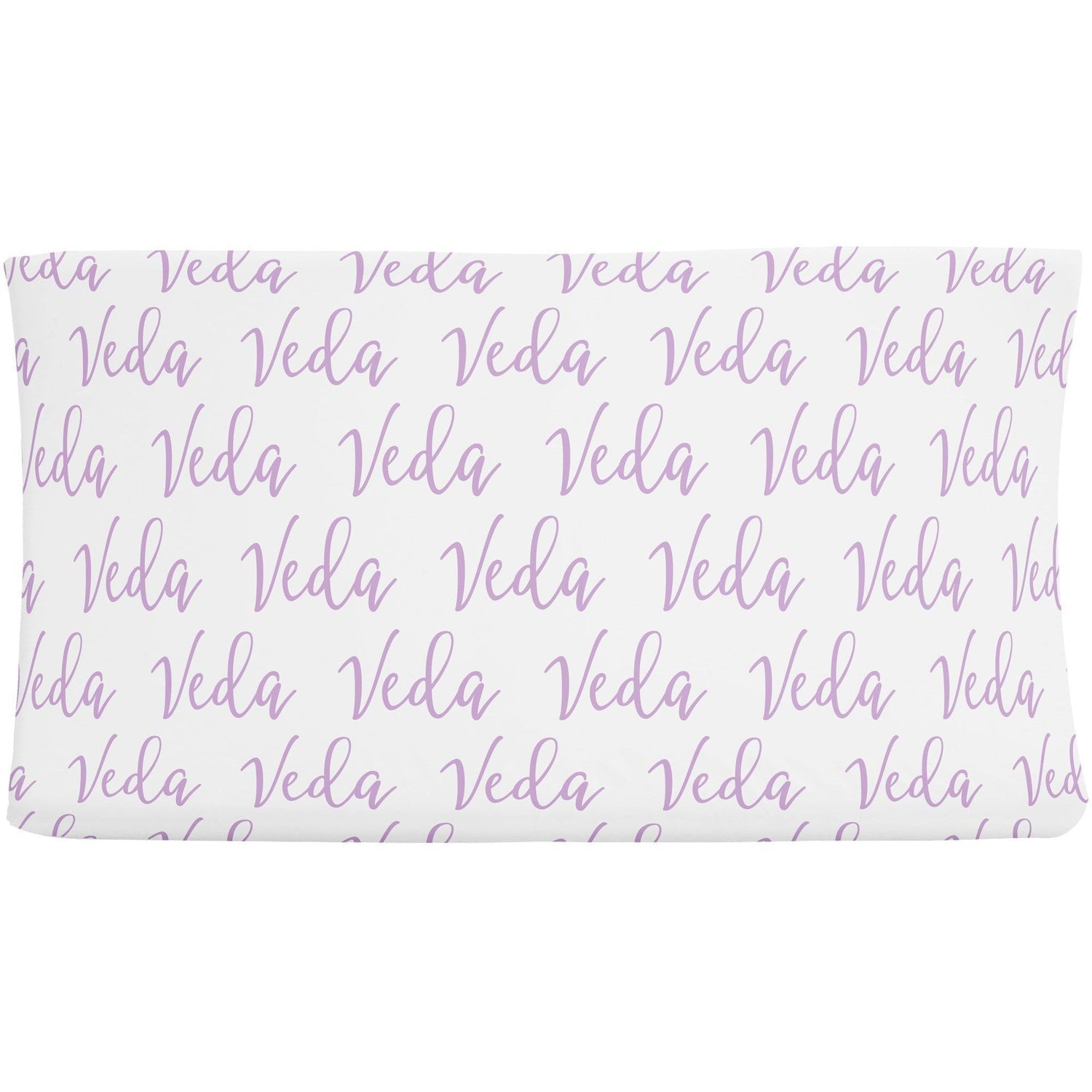 Sugar + Maple Personalized Changing Pad Cover | Repeating Name