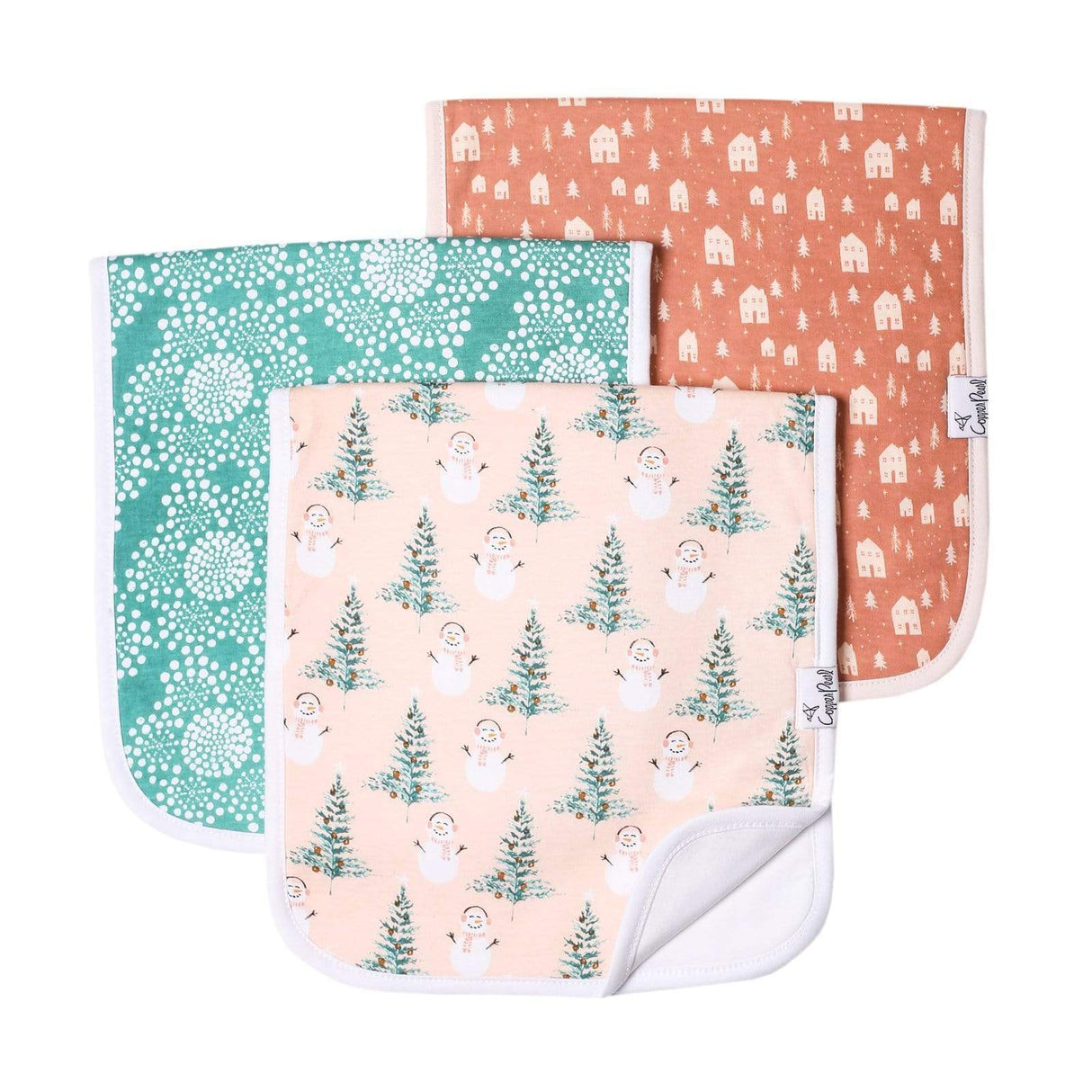 Premium Burp Cloths in Jane by Copper Pearl