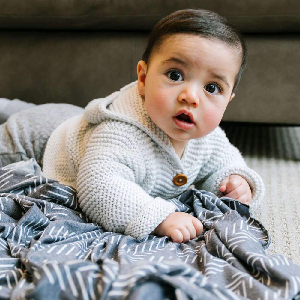 Knit Swaddle Blanket in Canyon by Copper Pearl