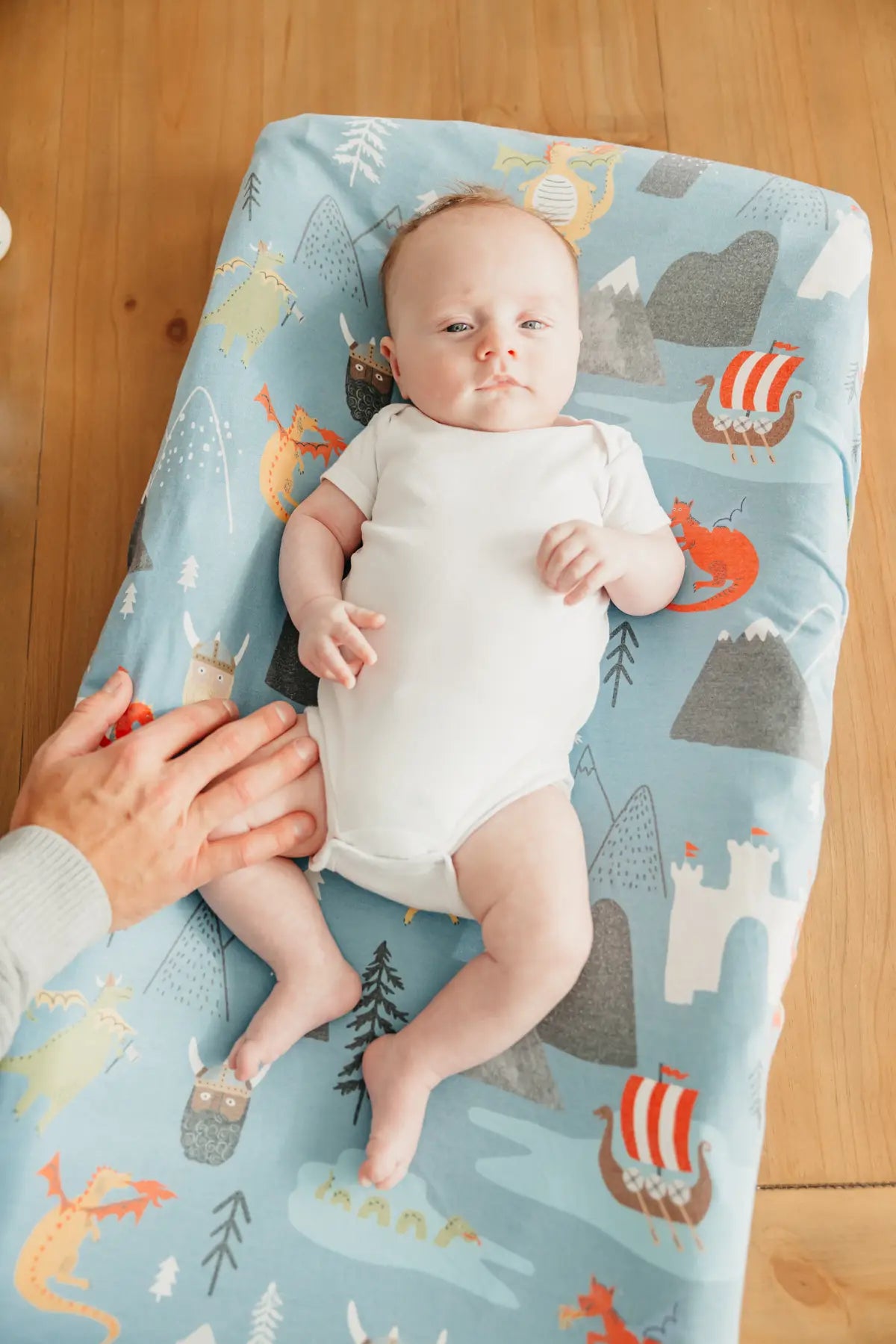 Premium Changing Pad Cover in Viking by Copper Pearl