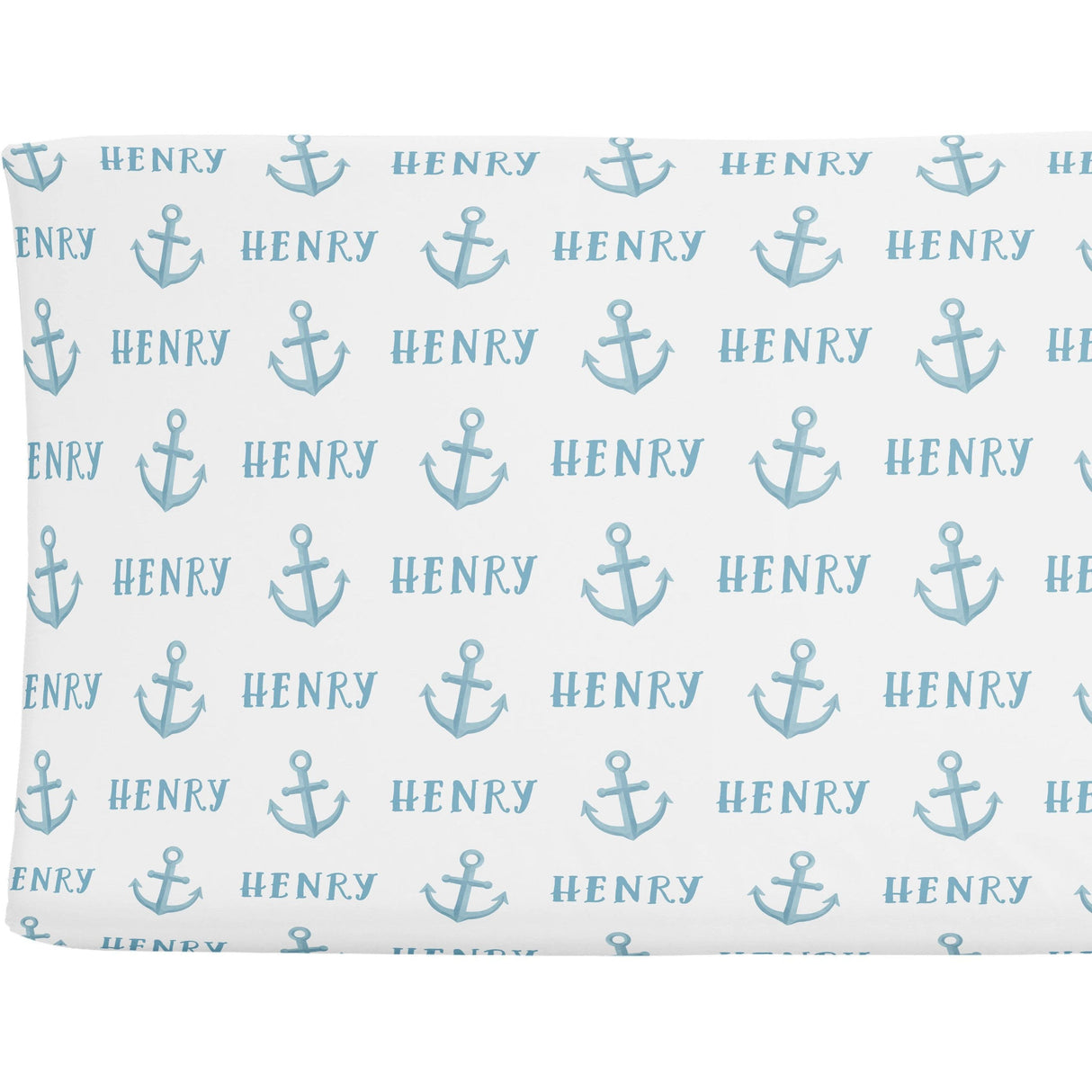 Sugar + Maple Personalized Changing Pad Cover | Anchor