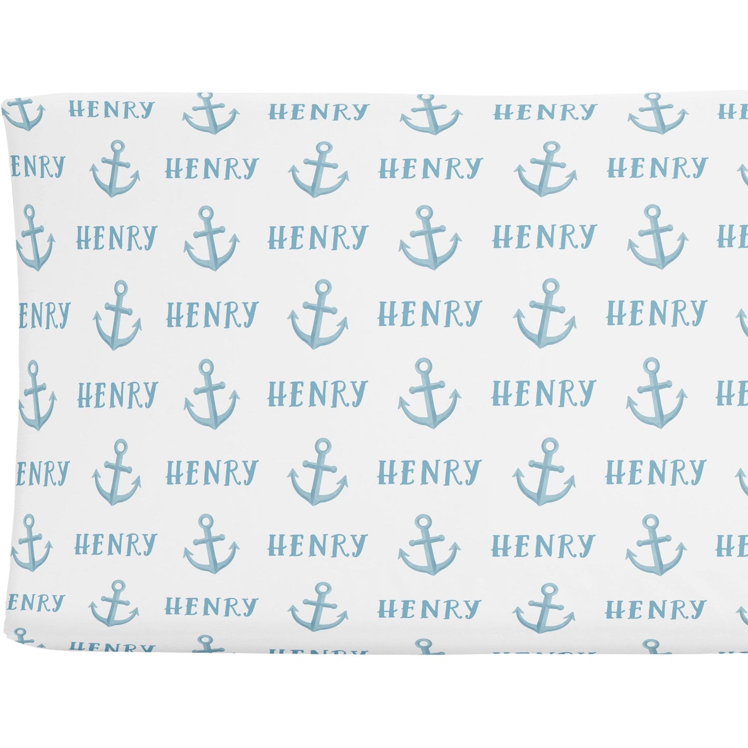 Sugar + Maple Personalized Changing Pad Cover | Anchor