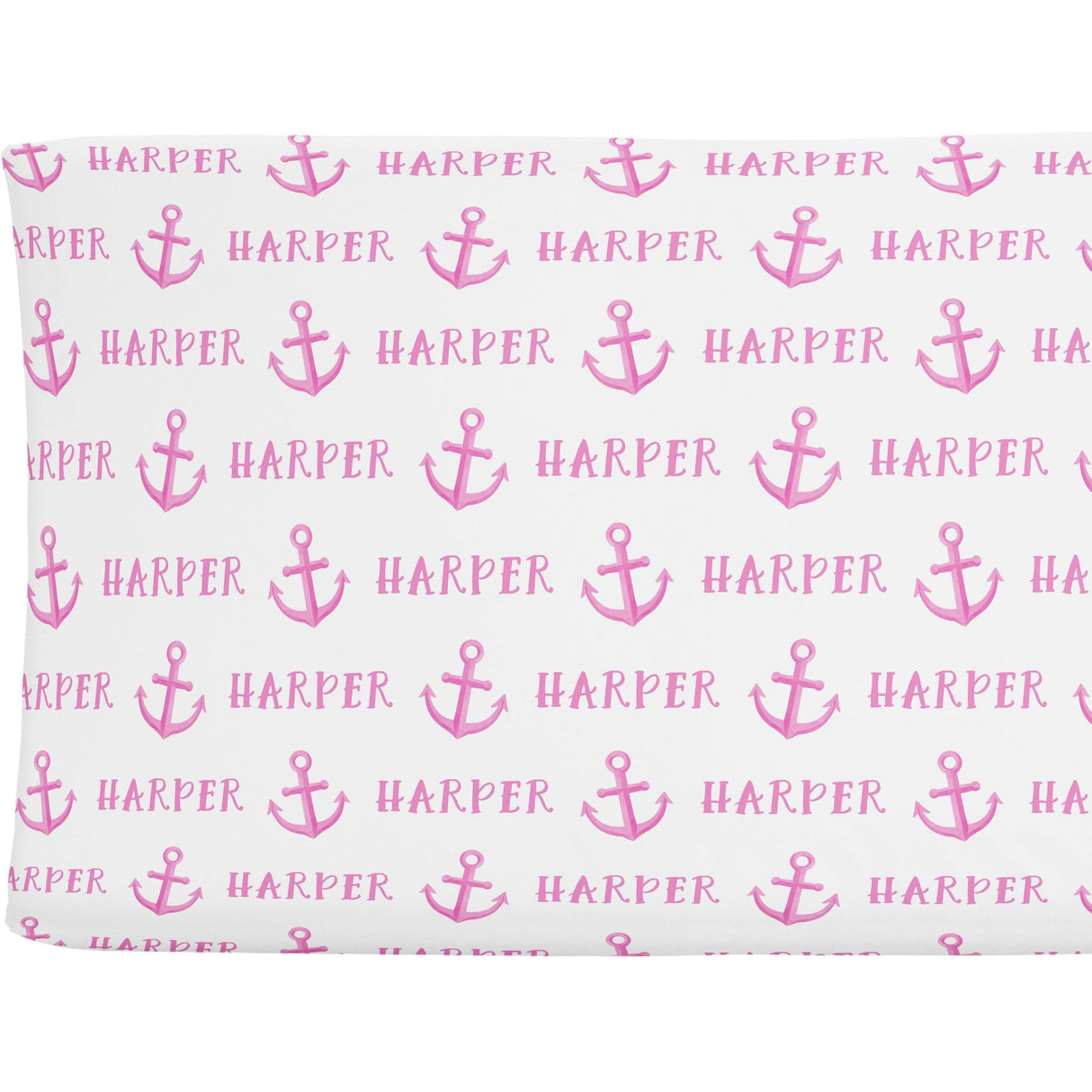 Sugar + Maple Personalized Changing Pad Cover | Anchor