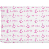 Sugar + Maple Personalized Changing Pad Cover | Anchor