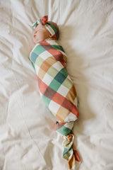Knit Swaddle Blanket in Nicholas by Copper Pearl