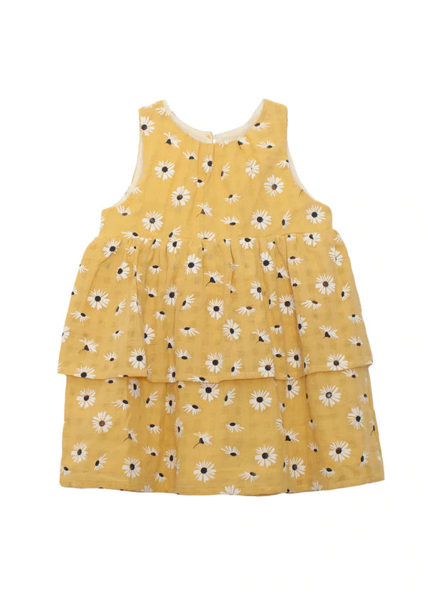 Mabel + Honey - Daisies and Me Woven Dress – Pi Baby Boutique