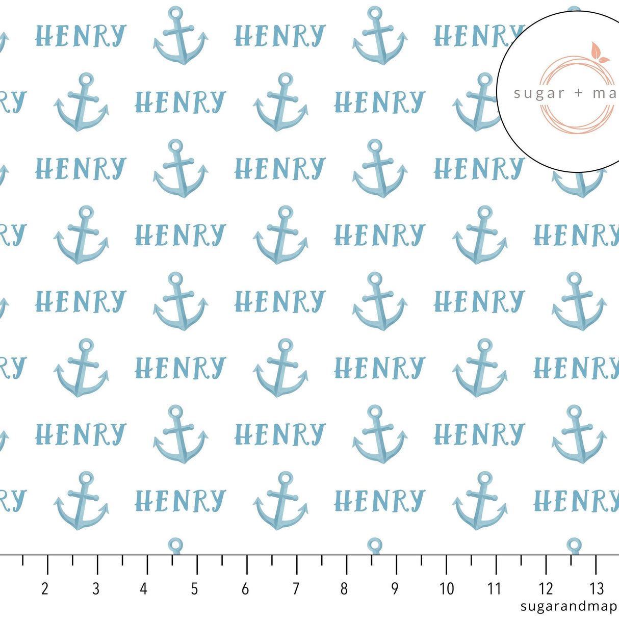 Sugar + Maple Personalized Knotted Baby Hat | Anchor