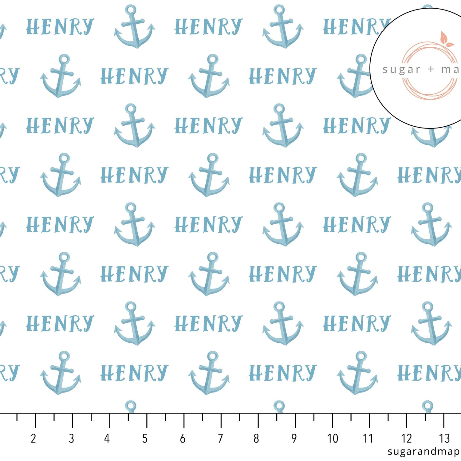 Sugar + Maple Personalized Knotted Baby Hat | Anchor