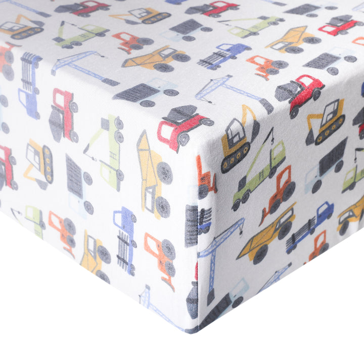 Premium Knit Fitted Crib Sheet in Diesel by Copper Pearl