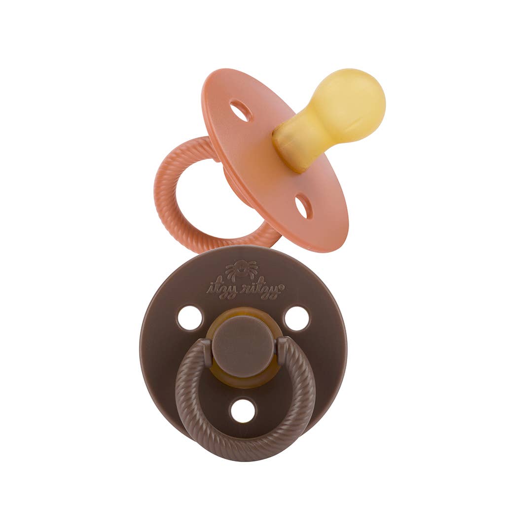 Itzy Ritzy - NEW Itzy Soother™ Chocolate/Caramel Natural Rubber Pacifiers