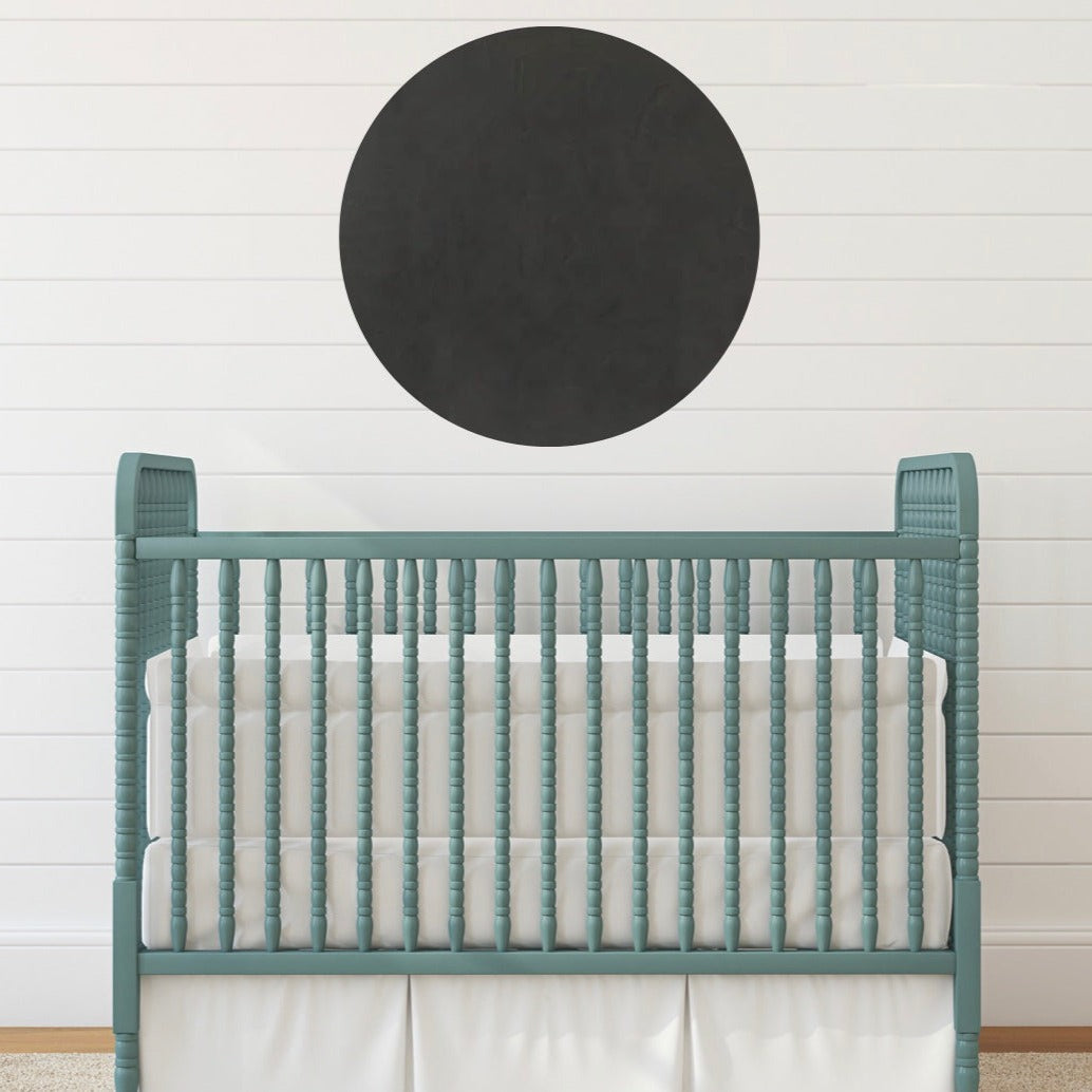 Sugar + Maple Round Base Personalized Wood Name Sign | Ebony