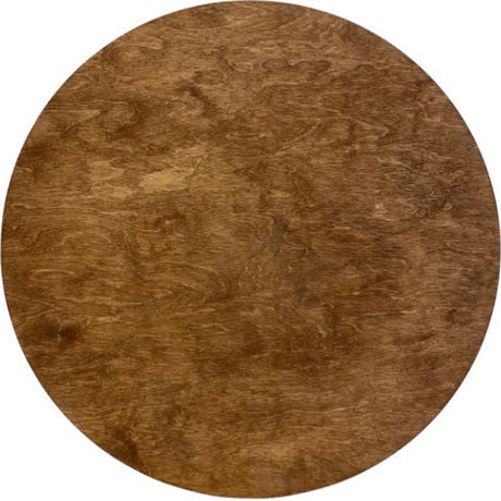 Sugar + Maple Round Base Personalized Wood Name Sign | English Chestnut