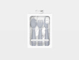 Happy Utensils by EZPZ in Pewter