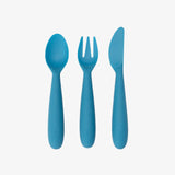 Happy Utensils by EZPZ in Blue