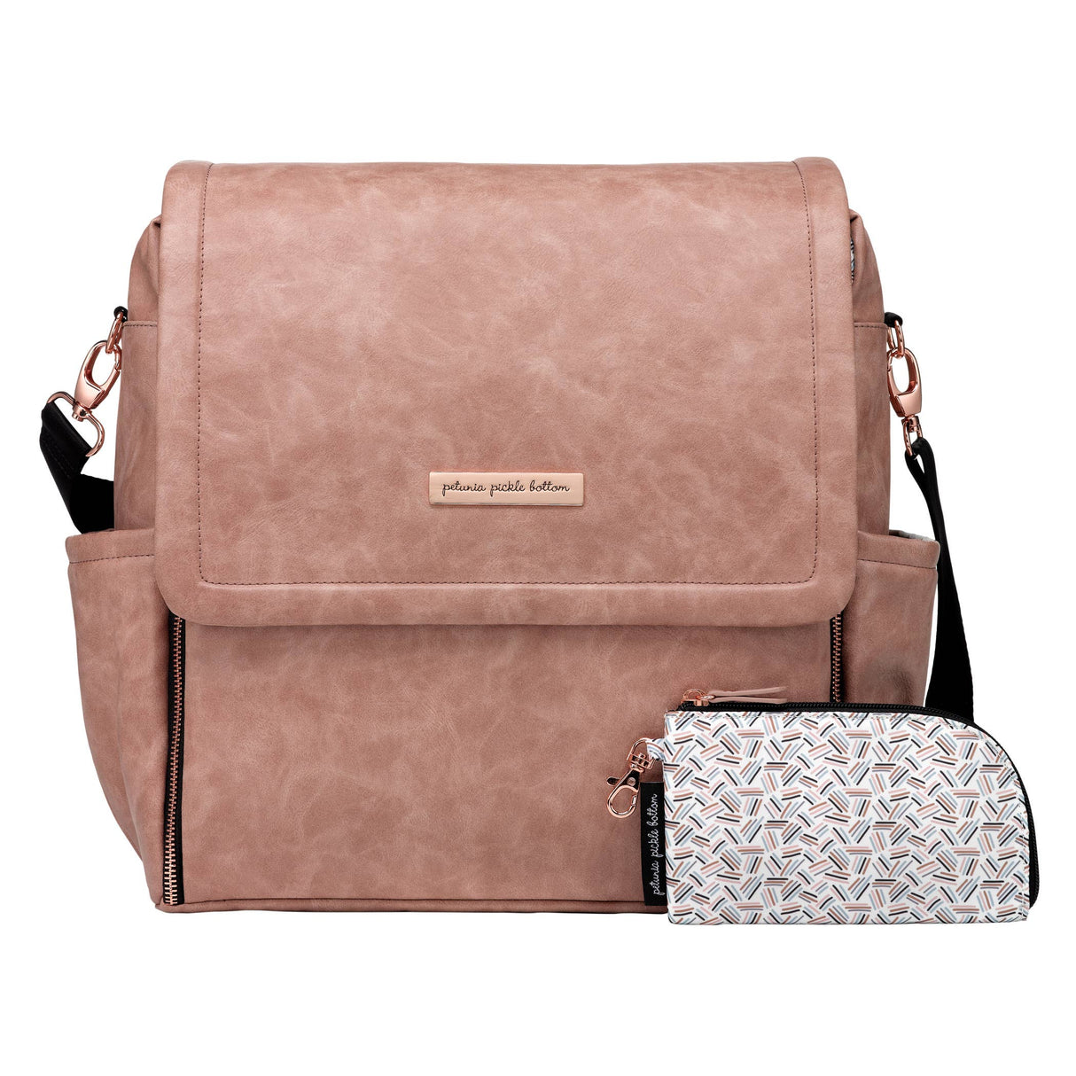 Petunia - Boxy Backpack - Dusty Rose Leatherette