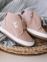 Blush Kailee High Top Shoe by Little Love Bug