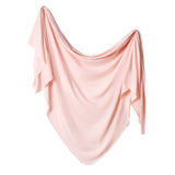 Knit Swaddle Blanket in Blush by Copper Pearl