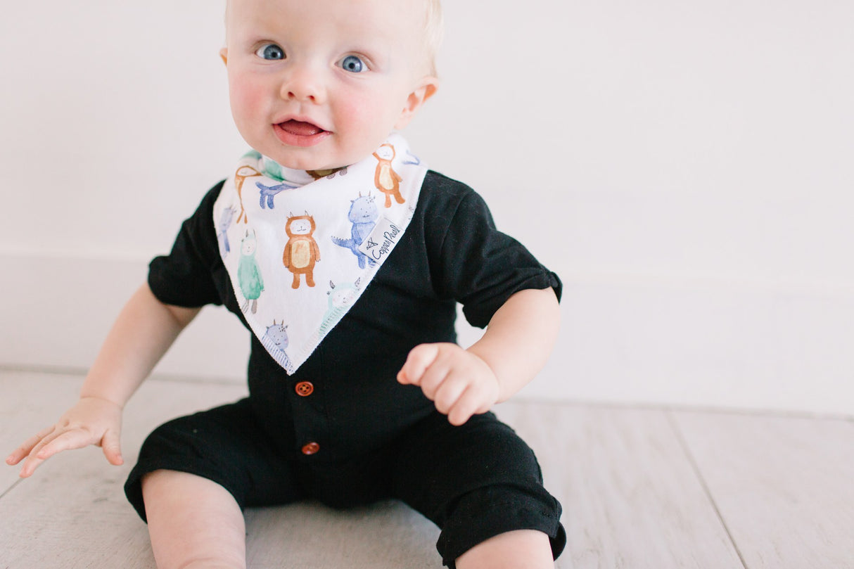Baby Bandana Bibs in Max by Copper Pearl