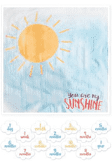 Lulujo Baby’s First Year Blanket & Cards Set – “You Are My Sunshine”