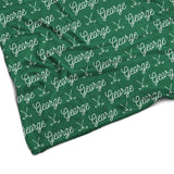 Sugar + Maple Plush Minky Fleece Personalized Blanket | Repeating Name