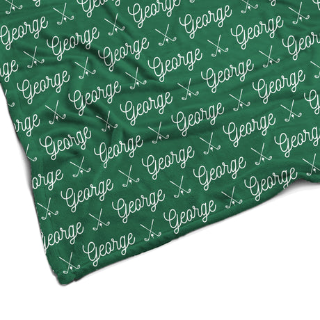 Sugar + Maple Plush Minky Fleece Personalized Blanket | Repeating Name