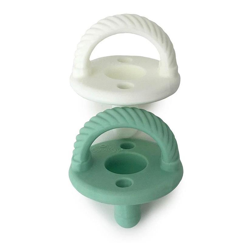 Sweetie Soother™ Pacifier Sets (2-pack) in Green & White Cables by Itzy Ritzy