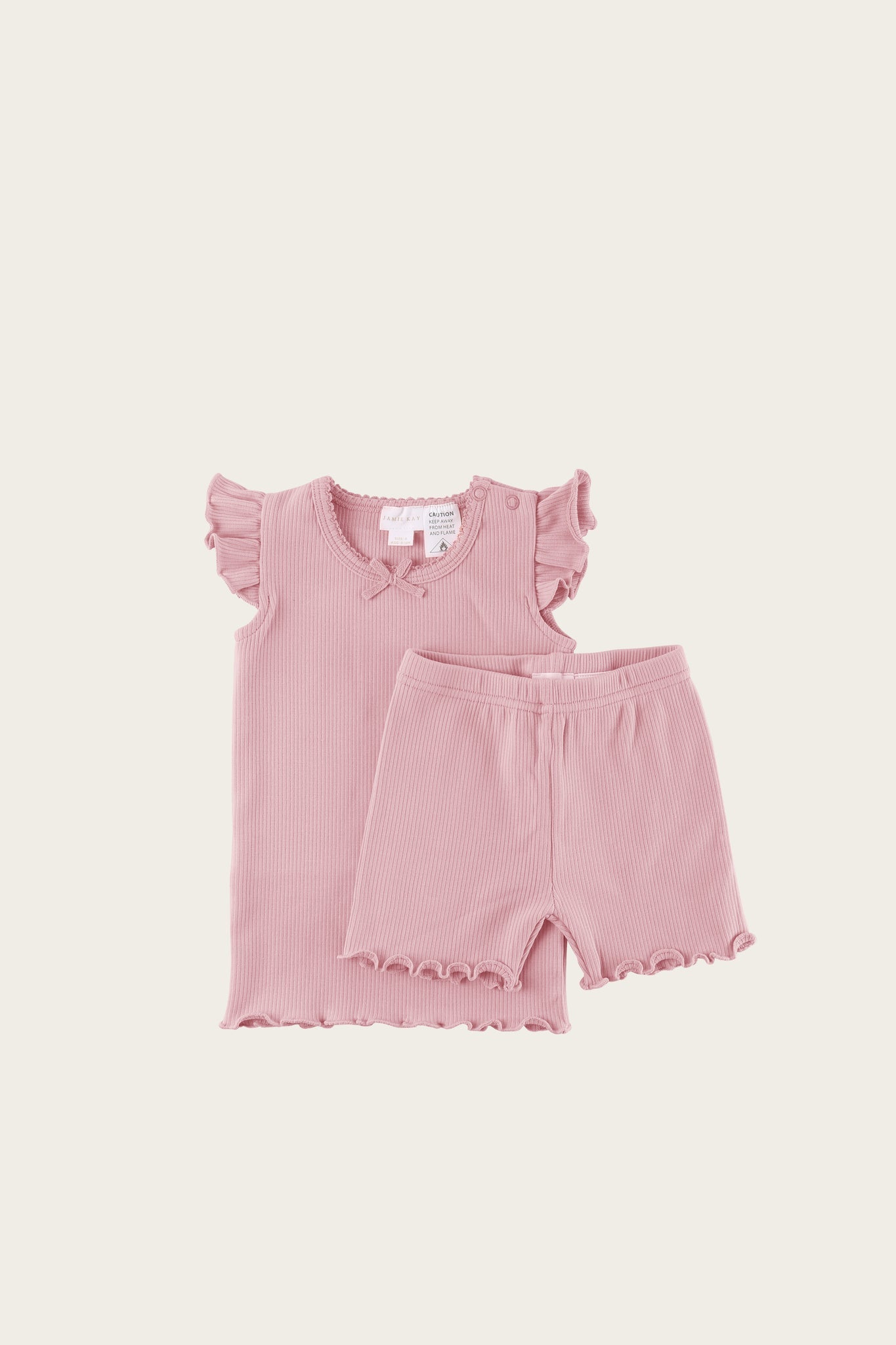 Summer Pajamas in Rose by Jamie Kay – Pi Baby Boutique