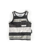 Washed Stripe Pocket Tank by Little Bipsy
