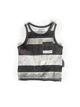 Washed Stripe Pocket Tank by Little Bipsy