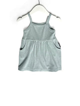 Ribbed Tank Dress in Sea Side by Little Bipsy