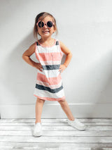 Washed Stripe Pocket Dress by Little Bipsy