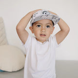 White Camo Flat Bill Hat by Cash & Co.