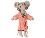Bathrobe for Dad/Mum Mouse in Coral by Maileg