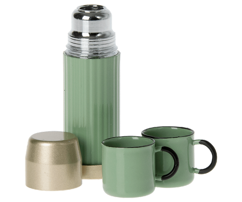 Thermos and Cups in Mint by Maileg