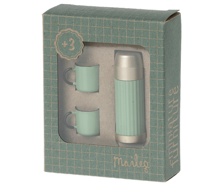 Thermos and Cups in Mint by Maileg